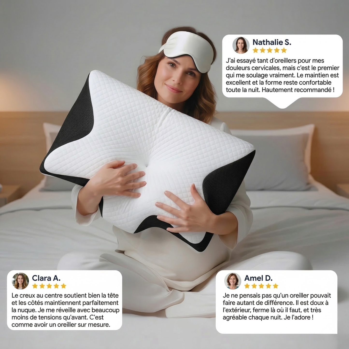 Oreiller Cervical Somniara — NuitAlign™