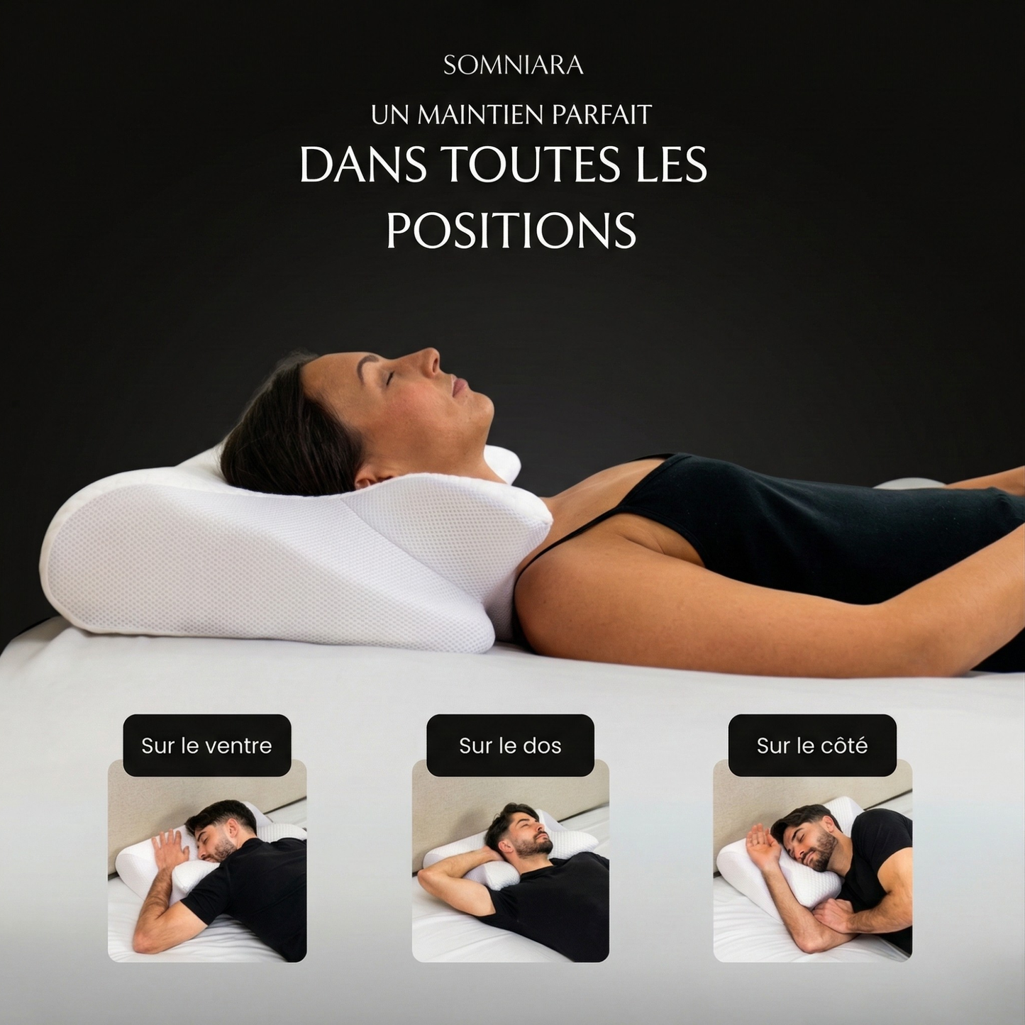 Oreiller Cervical Somniara — NuitAlign™
